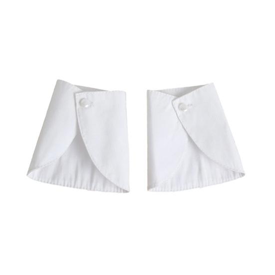 Guler și Manșete False pentru Femei, Guler de Cămașă Alb Detasabil, Manșete de Mânecă pentru Birou, Afaceri, Ocazii Formale