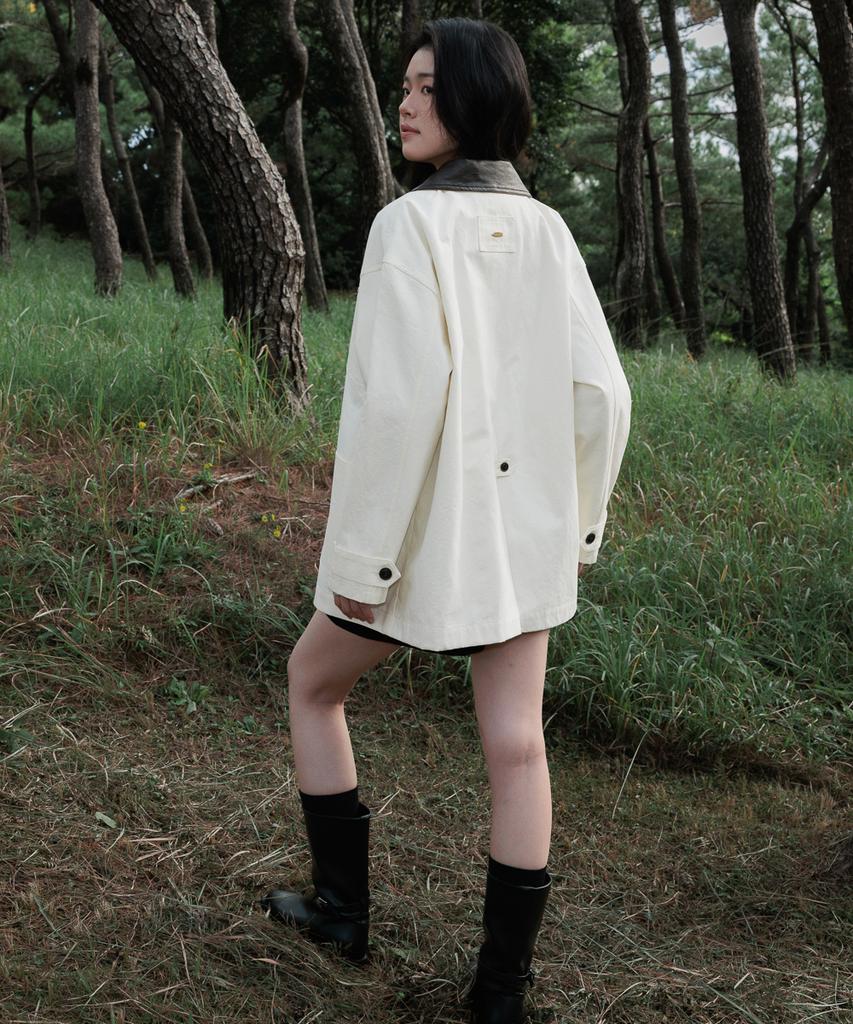 Deheve Collar Point Work Jacket [Ivory]