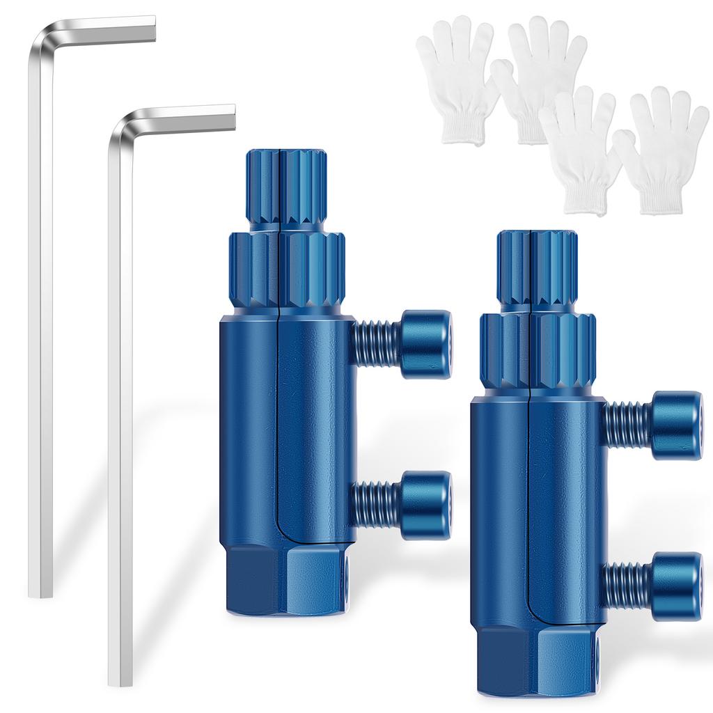 Faucet Stripped Screw Extractor Steel Broken Pipe Extractor Removal Tool for 1/2 Inch and 3/4 Inch Pipes with Ergonomic Handles
