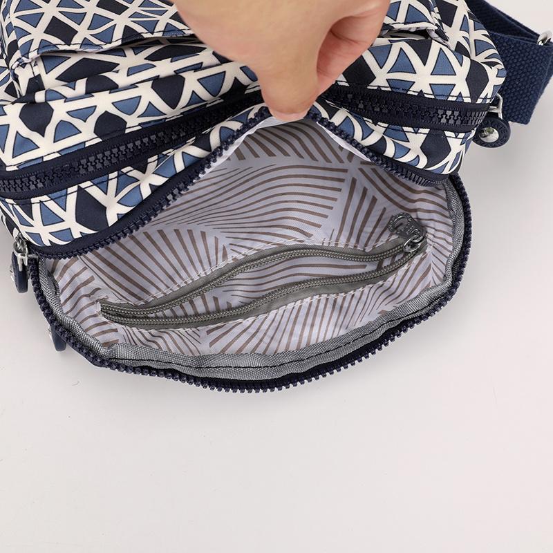 Torba na ramię z nylonu z nadrukiem, torba na kwiaty, mała torba kwadratowa z wieloma przegródkami, torba wielowarstwowa