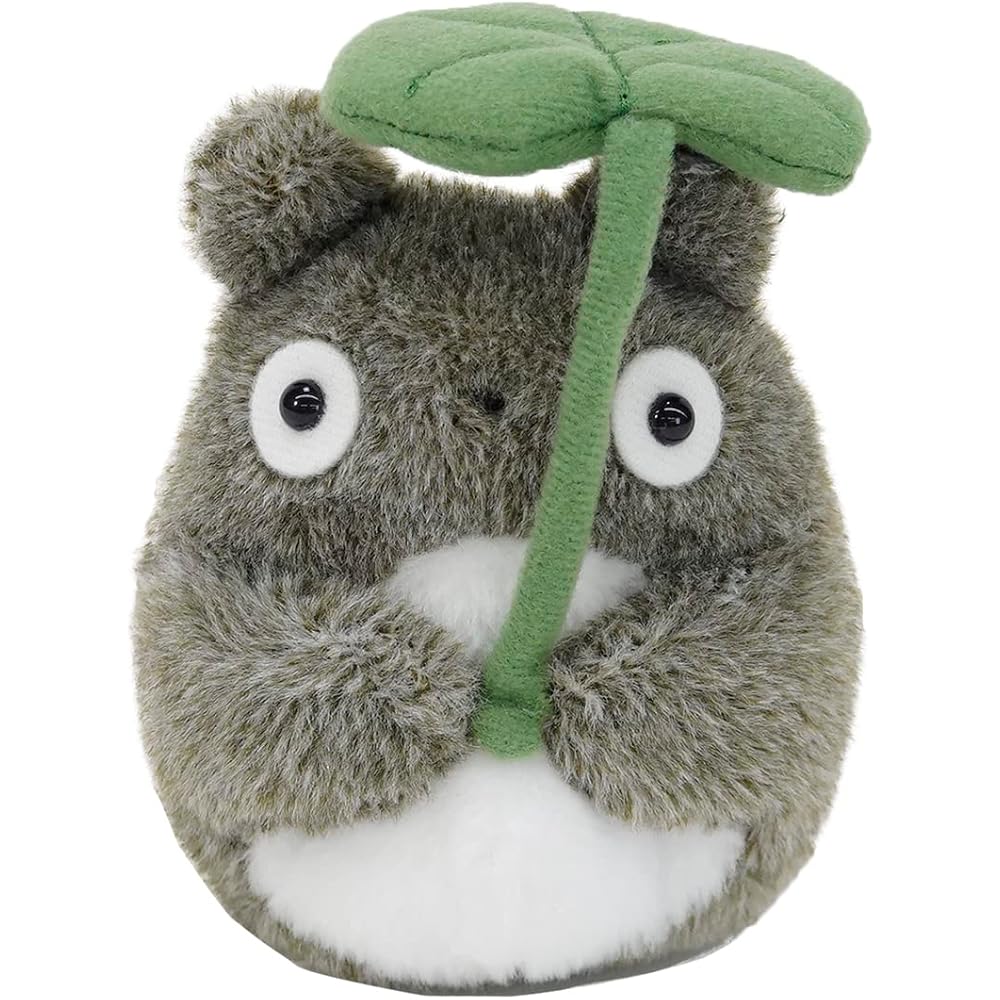 San-Ai Studio Ghibli Soft Plush Toy Big Totoro Leaf Design 30cm