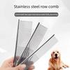Professional Pet Dematting Comb for Dogs and Cats Stainless Steel Grooming Tool Gently Removes Loose Undercoat Mats Tangles