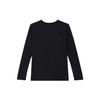 Jordan Pure Color Logo Slim Fit Quick-Dry Comfortable Heavyweight Long Sleeve T-Shirt SS24 Women Tops Black FN5111-010