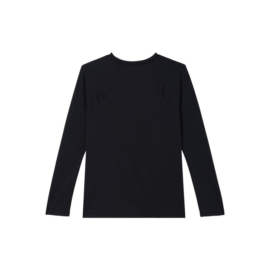 Jordan Pure Color Logo Slim Fit Quick-Dry Comfortable Heavyweight Long Sleeve T-Shirt SS24 Women Tops Black FN5111-010