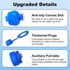 55mm Universal Silicone Water Dispenser Cap For 5 Gallon Bottles Dust Proof Seal Lid Blue