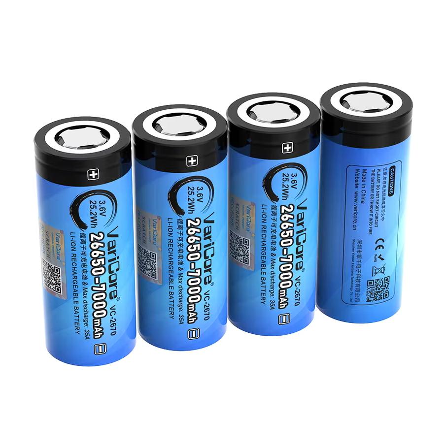 Akumulator Bateria Ogniwo Varicore Vc-2670 26650 Li-Ion 3.7V 7000Mah