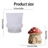 Christmas Mushroom House Silicone Mould Easy Demolding Multipurpose Silicone Mould For Candle Soap Holiday Decoration