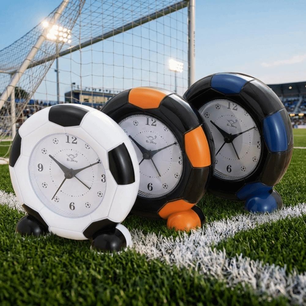 ABS Electronic Alarm Clock Football World Cup Clock Modern Soccer Shape Alarm Clock Study Room