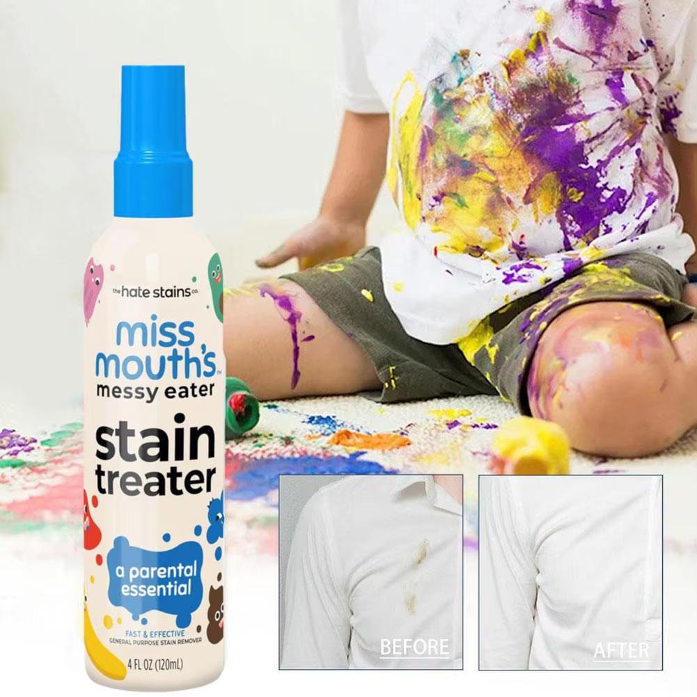 Portable Stain Treater Washable-free Quickly Dust Bleached Decontamination for Laundry Fabric Oil Remover Effective Spray 120 Ml