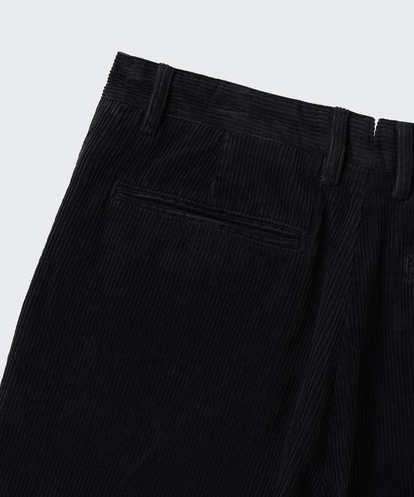 MUSINSA STANDARD [City Workers] 8W Corduroy Tapered Pants [Black]