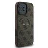 Custodia per iPhone 16 Pro Guess MagSafe Logo Classico Marrone