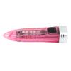 Portable Mini Keychain LED Light Torch Rechargeable IPX6 Type C Small Outdoor Keyring Flashlight 400LM Transparent Pink
