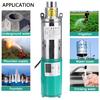 Deep Well Pump High Pressure High Lift Solar Pump Agricultural Irrigation Home Garden 50m Solar Submersible Water Pump DC 12V
