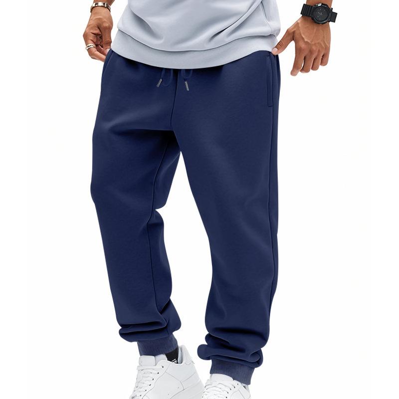 Herren S Amerikanischer Stil Dünne Fleece Sport Freizeithose Jogginghose