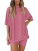Set Pigiama Donna Casual Solido Colorato Largo Estate 2026 Europeo & Americano