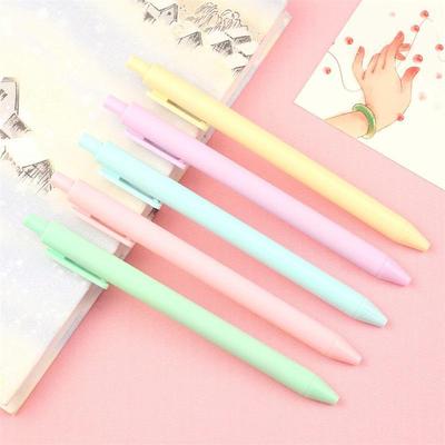 Macaron Color Click Ballpoint Pen: Creative Candy Colors for Students and Office Use