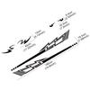6PCS Car Body Side Stickers Lightning Graphics Long Stripes Vinyl Decals For Truck SUV Off Road Jeep Auto Decoration Accessories