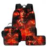Strangertings Stranger Things Student School Bag Children'S Backpack Satchel Pencil Case