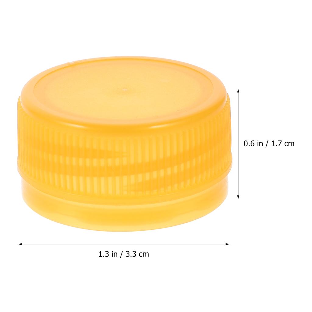 100pcs Plastic Caps Leak-Proof Water Bottle Lids For Diy Making Colored Bottle Covers Handcraft Accessories Kitchen