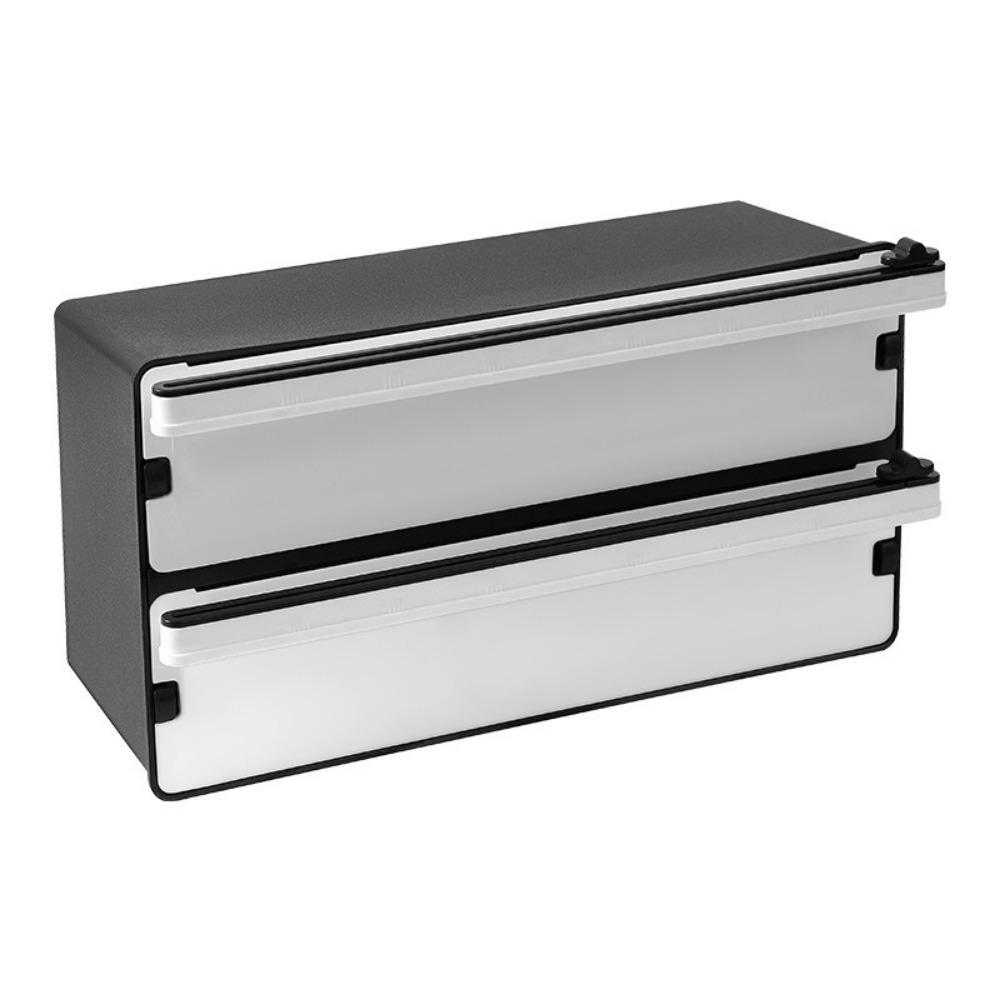 Refillable Food Film Dispenser Cutter Plastic Stretch Film Cutter Cling Film Cutter  for Kitchen чёрный