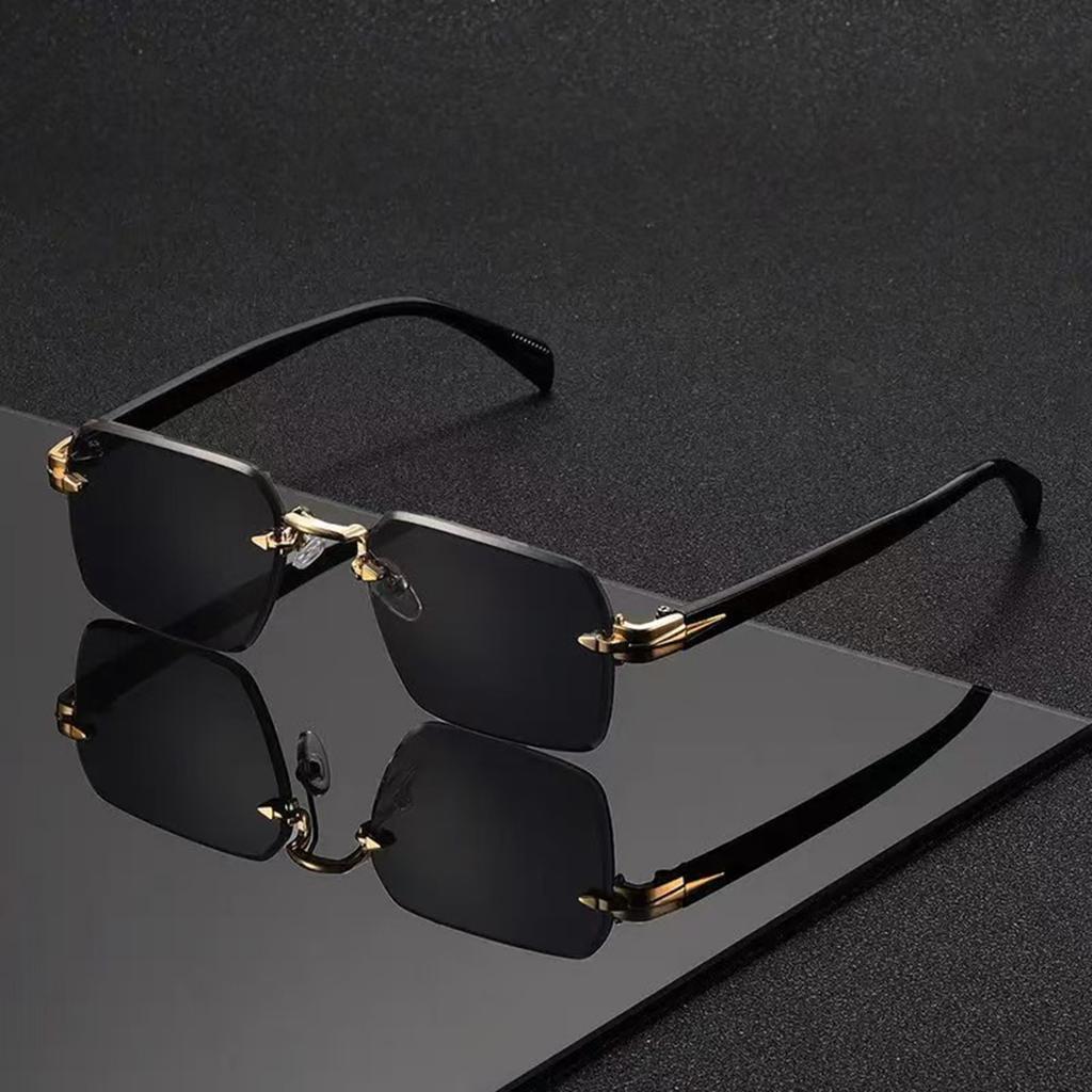New Trendy Frameless Fashionable Glasses for Men, Beveled-cut Glasses for Women, Personalized Glasses
