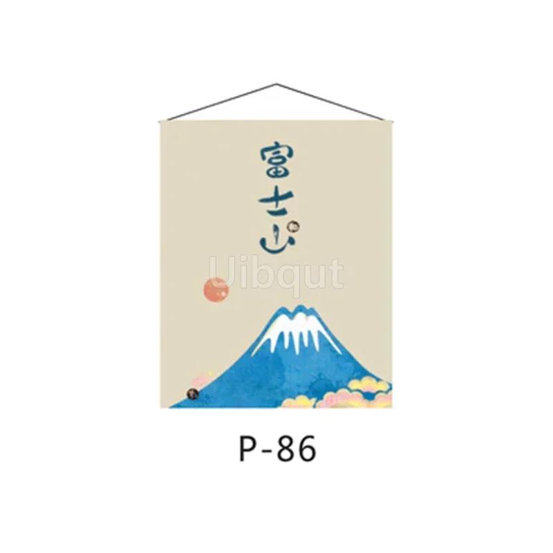 Sushi Tavern Business hanging cloth Cloth curtain Flag of Japanese material store Japanese flag hanging Decorative sushi 32-64