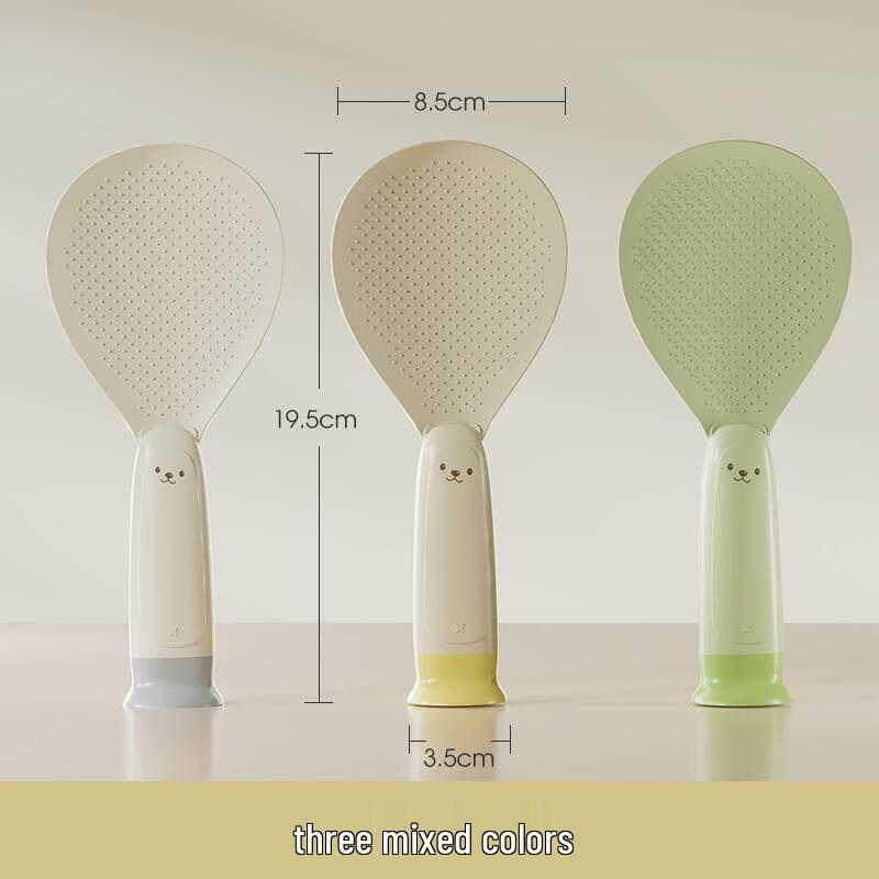 Heat-Resistant Non-Stick Stand-Up Rice Spoon for Kitchen Use