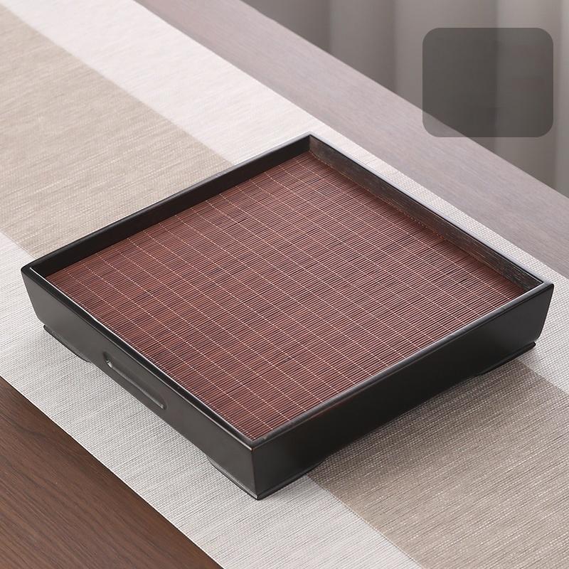 Chinese Bamboo Tea Tray Water Storage Kung Fu Tea Set Simple Rectangular Serving Trays Tea Storage Store Up Water Tray