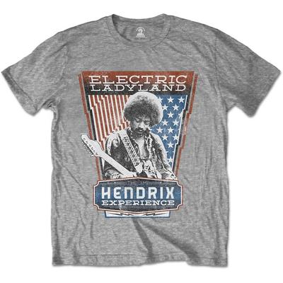 Jimi Hendrix Electric Ladyland Slim Fit T-shirt Large Grey Unisex T-Shirt