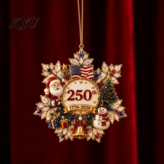 Holiday Gift for Home Snowflake Christmas Tree Hanging Ornament, Acrylic Decor Decorative Ornaments Office Window Fireplace Display, Festival