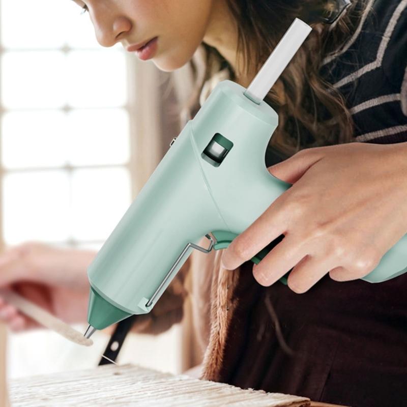 Fast Preheating Glues Guns Set Adhesive Sticks Craft Guns Suitable for Crafting Home Repairs Industrial Use Metal Stand