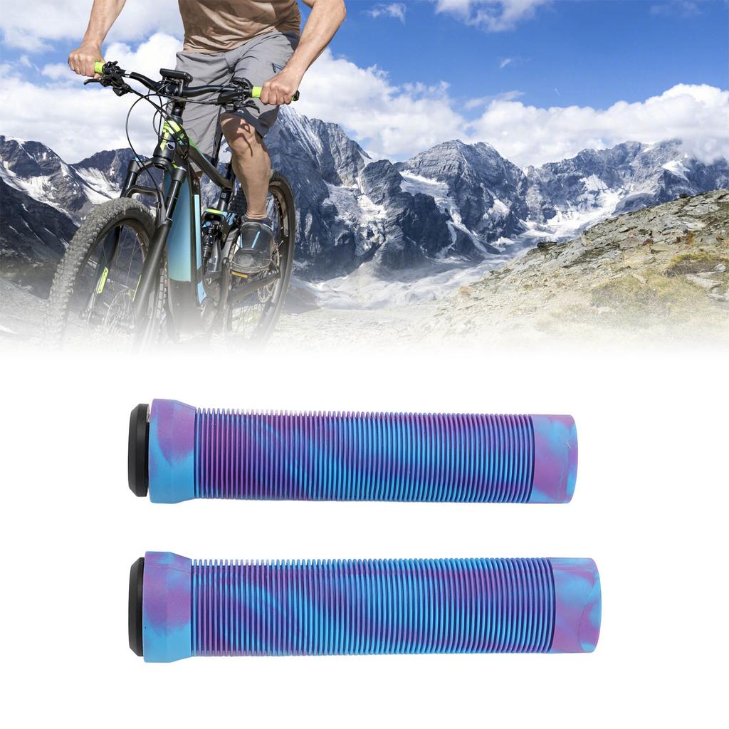 1 PairCelsiusset 22.2mm Rubber Handlebar Grips with Anti Slip Texture Mountain Bike Handle Cover Sleeve