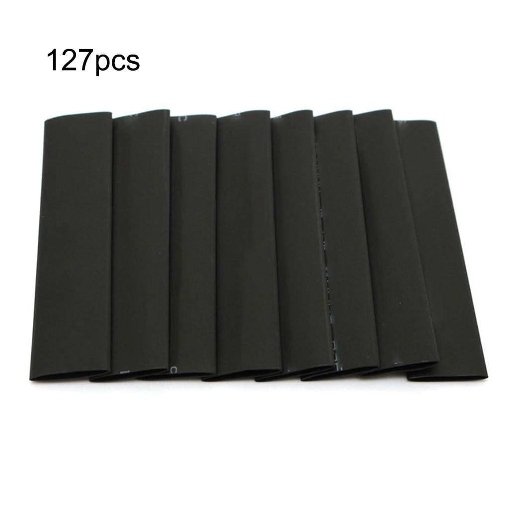 127 Pieces Heat Shrink Tube Wrapping Sleeves Electrical Wire Cable Wrap