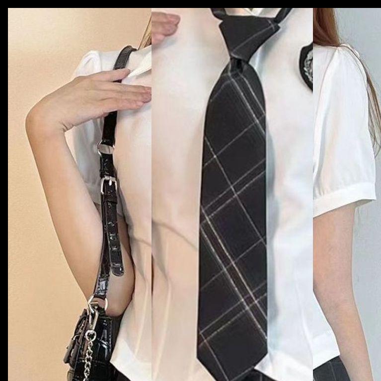 

Женский комплект юбки и пиджака в стиле преппи с облегающей талию юбкой и короткими рукавами M