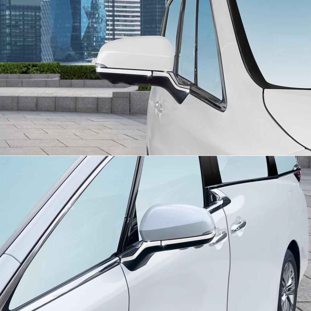 YOFAMO Door Mirror Covers for Toyota New Alphard 40 Series Vellfire 40 Exterior Side Mirror Custom Interior Set (AAHH40W, AAHH45W, Series), Parts,