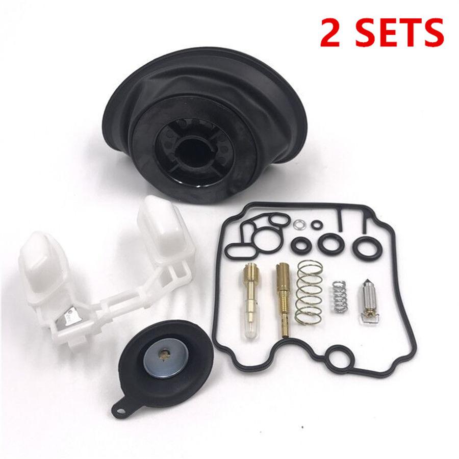 For 1989-97 Yamaha XTZ750H Carb Carburetor Repair Kit Plunger Diaphragm Float 2x