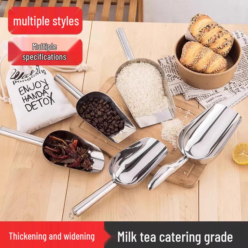 

Многофункциональный совок для льда из нержавеющей стали для кофеен и уличных прилавков Upgraded Thickened 9-inch Small Ice Shovel