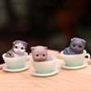 Puppy Kitten Dog Cat Figurines Gashapon Toys Miniature Dog Ornaments  Garden Ornament