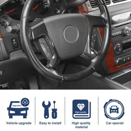 2X Center Console Steering Wheel Trim Cover  For Chevy Avalanche 2007-2013