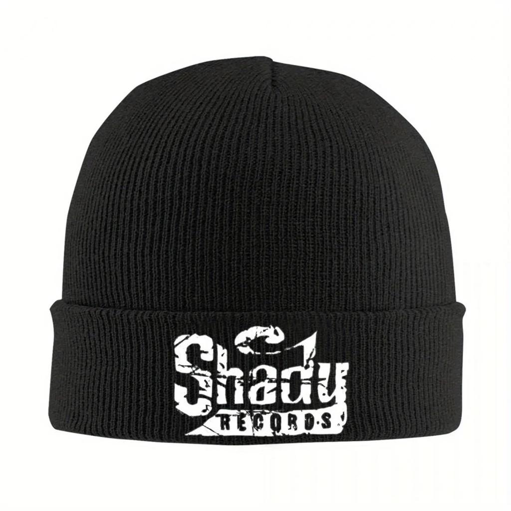 New Shady Records Collection Eminem Knitted Caps For Women Unisex Beanie Autumn Winter Hat Acrylic Hip Hop Music Album Crochet