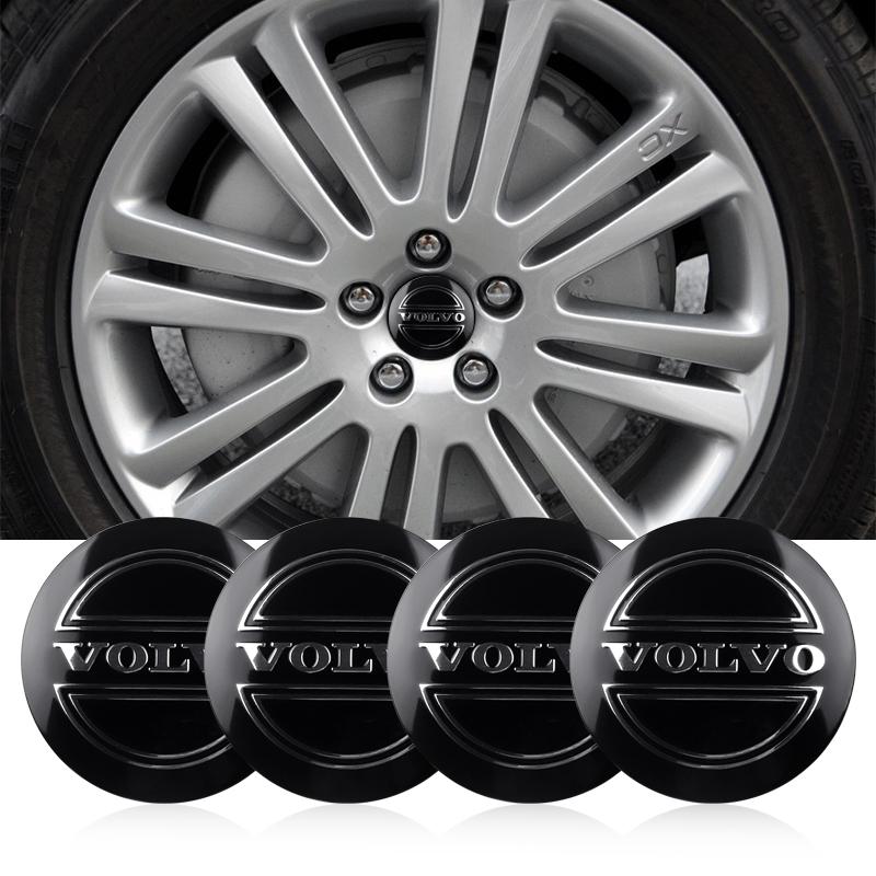 60MM Auto Radnabendeckel Naben Auto Emblem Aufkleber Schutz Dekor Abdeckung Für Volvo XC90 XC60 C30 T6 S60 C70 V40 XC70 V60 S80
