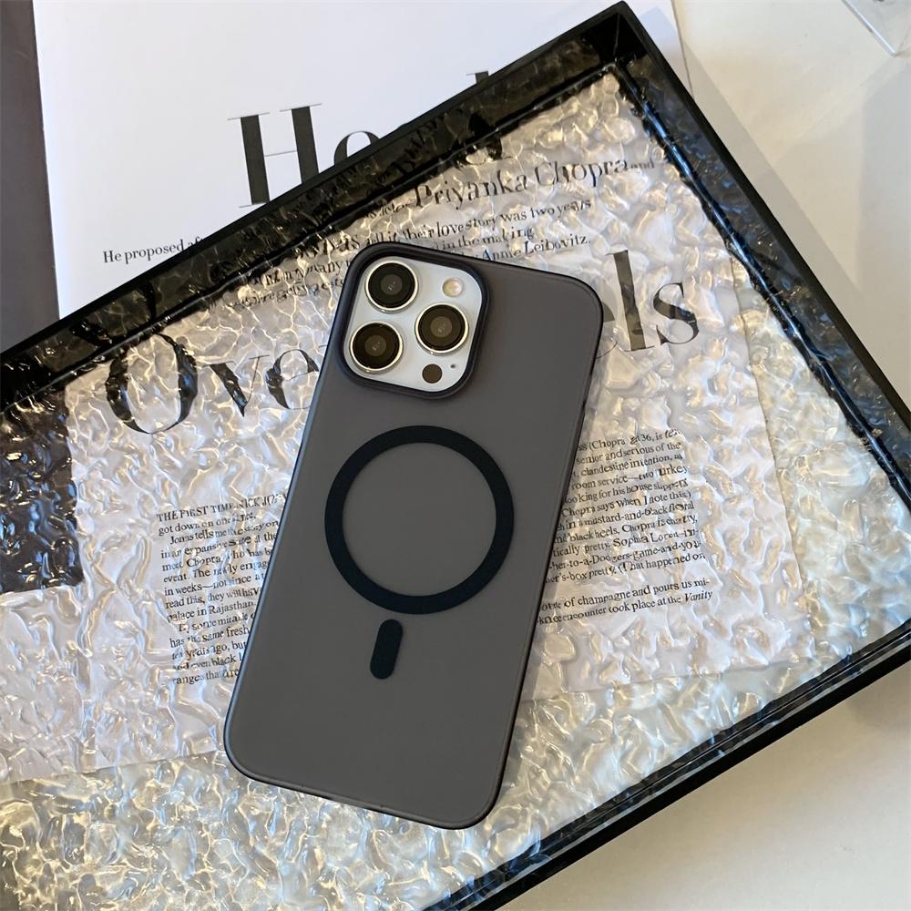 Matte Ultra-Thin for Magsafe Case For iPhone 17 16 15 14 13 12 Pro Max Plus Magnetic Wireless Charger Hard PC Translunt Cover