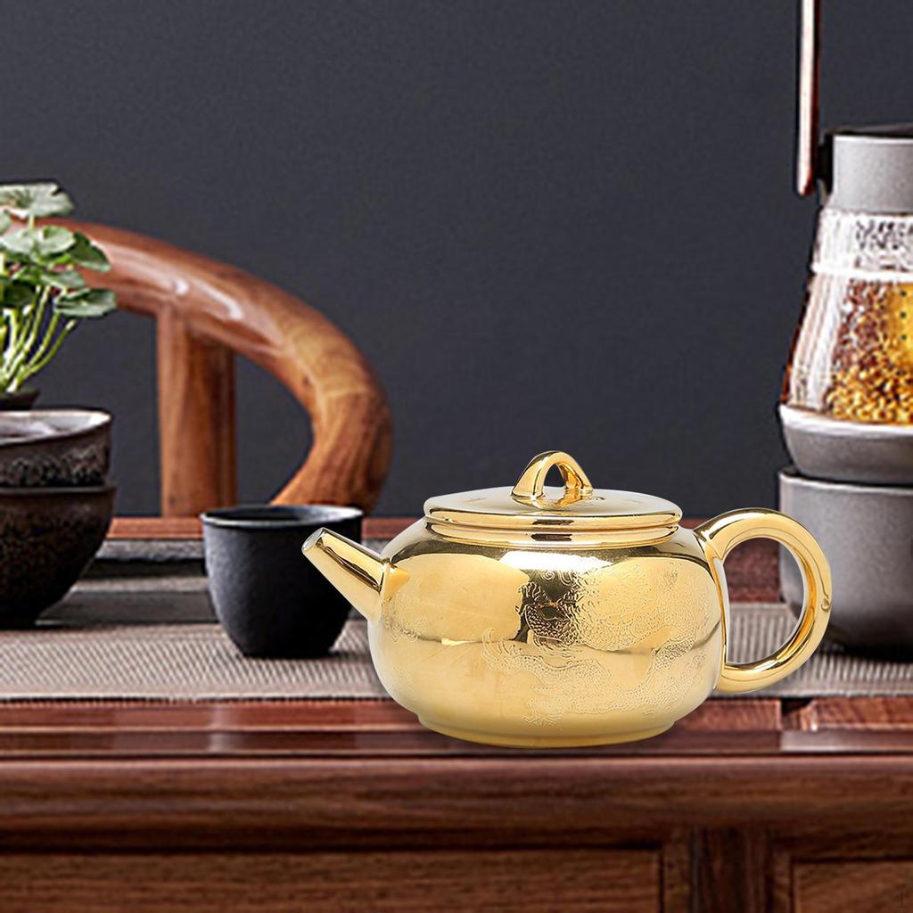 150ml Tea Kettle Kung Fu Set Anti Scalding Handle Gifts Multipurpose Pottery Teapot for Camping