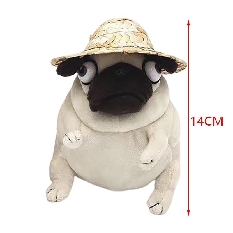 Kawaii Plush Toys 10/14Cm Ugly And Cute Sand Dog Sitting Pug Dogs Toy Stuffed Dolls For Kids Children Birthday Gift