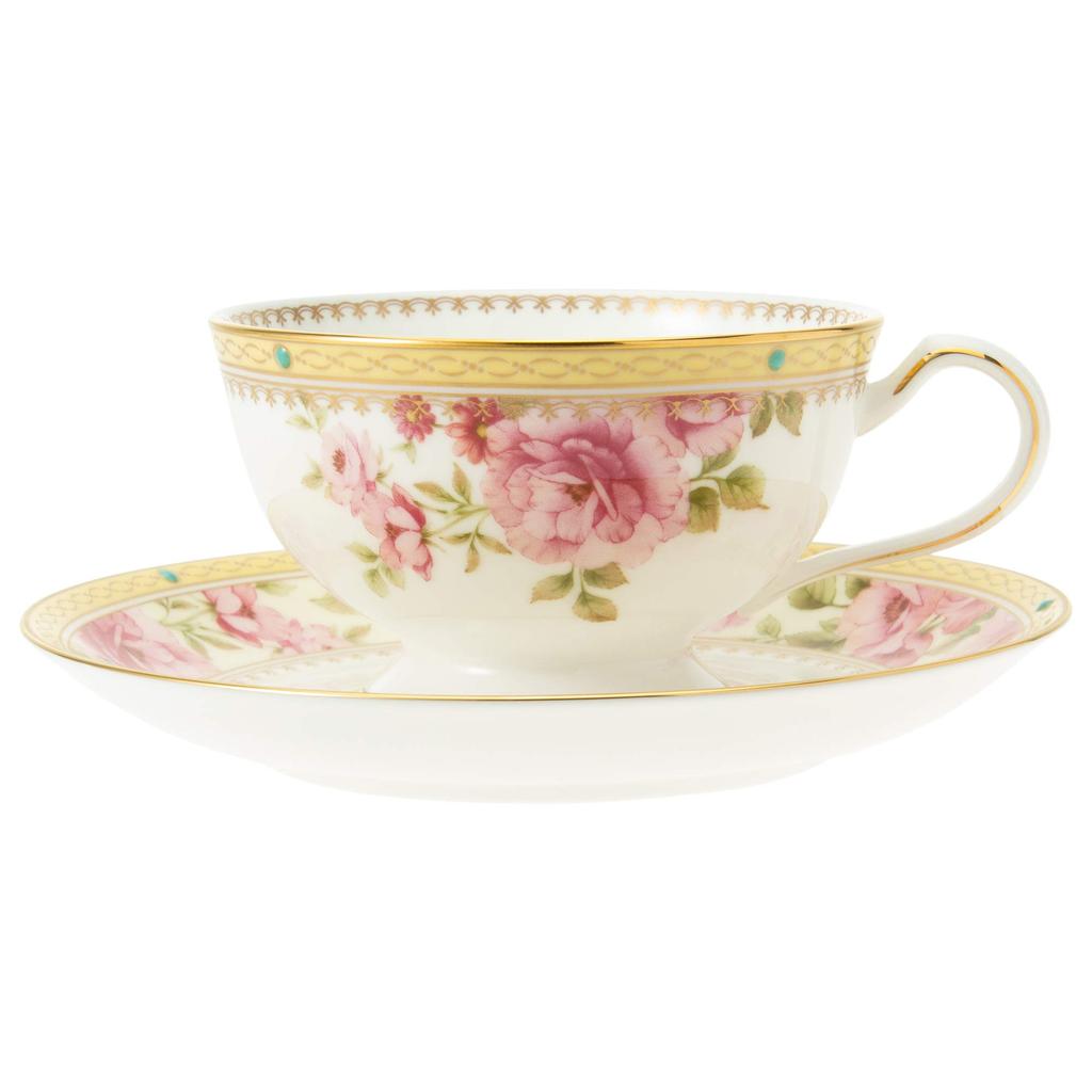 Noritake Hartford Bone China Cup and Saucer (for Both Coffee and Tea), 190cc, T97221/4861