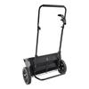 Walk-Behind Push Spreader, 50LBS Capacity, Drop Spreader with Hopper Grate, 18 in Spreading Width & 30 Settings, 10 in All Terrain Tires, Garden &