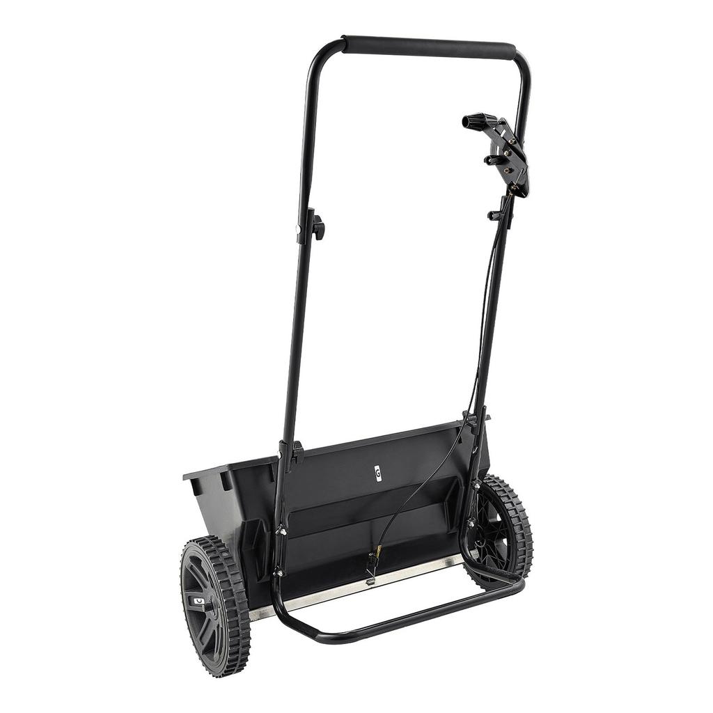 Walk-Behind Push Spreader, 50LBS Capacity, Drop Spreader with Hopper Grate, 18 in Spreading Width & 30 Settings, 10 in All Terrain Tires, Garden &