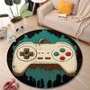 Multiple Sizes Game controller Print Round Rugs for Living Room Bedroom Floor Mats Kids Room Household Carpet Home Decor