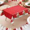 Disposable Christmas Tablecloth Bronzing Table Cover Disposable Tablecloths  New Year Party