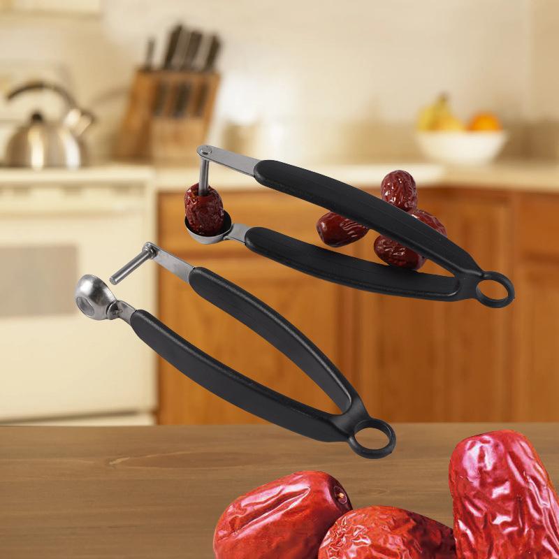 1Pcs Portable Multifunctional Cherry Pitter Remover Jujube Squeeze Pitter Fast Remover Tool Kitchen Gadget Fruit Vegetable Tools